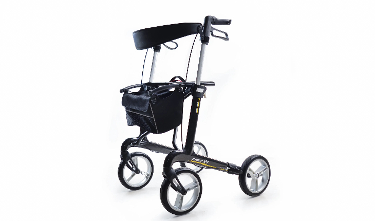 尊龙官方医疗助行器SPIRIT X4，碳纤维框架，易于折叠，多高度可选择。